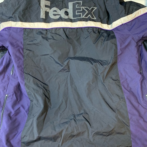 FedEx Stan Herman Winter Coat Reflective Uniform Mens Size XL Black Hooded. - Picture 2 of 13